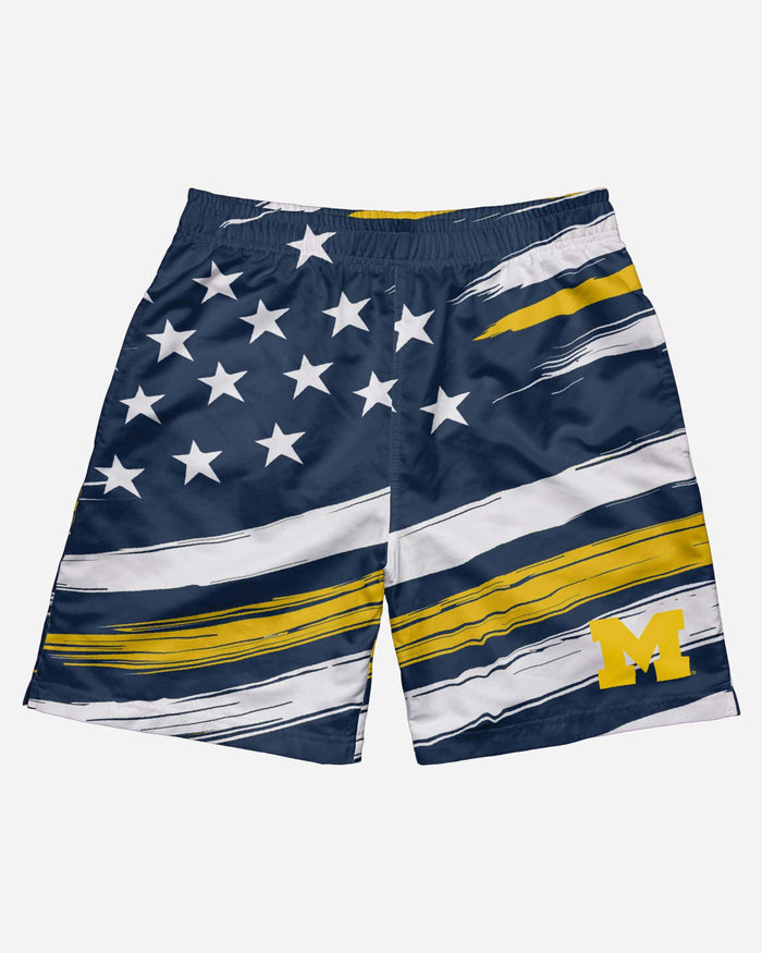 Michigan Wolverines Americana Swimming Trunks FOCO - FOCO.com