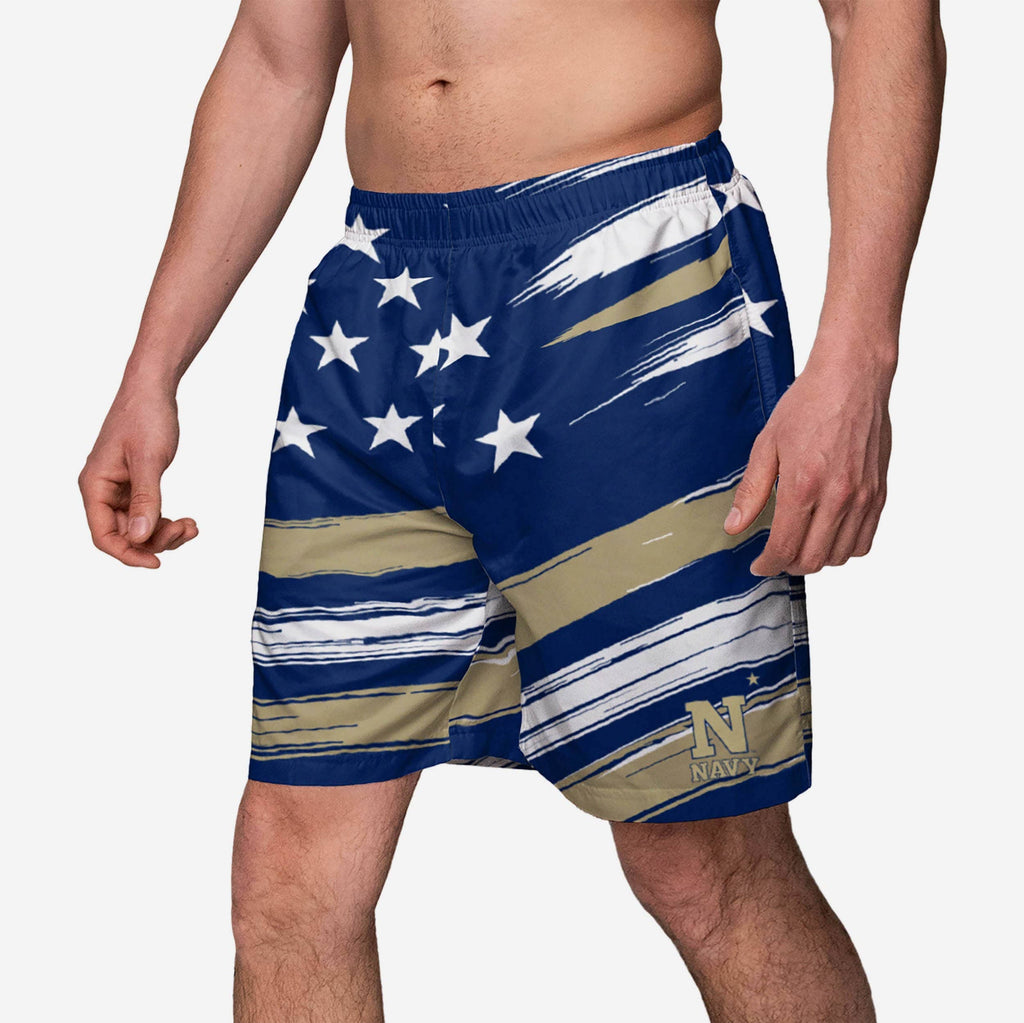 Navy Midshipmen Americana Swimming Trunks FOCO S - FOCO.com