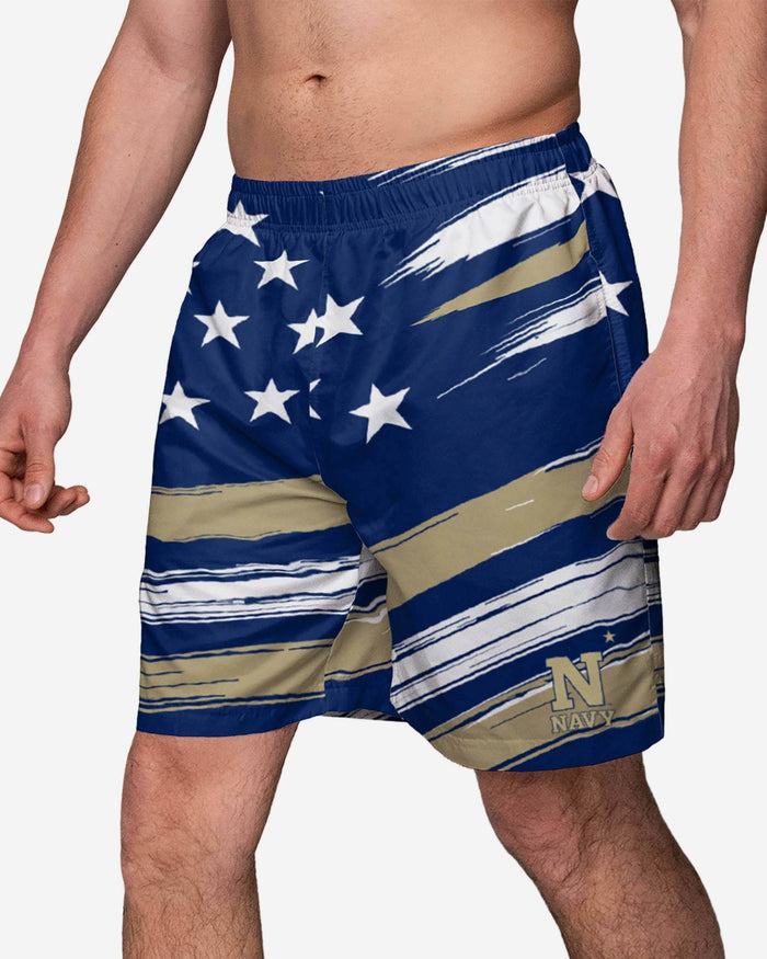 Navy Midshipmen Americana Swimming Trunks FOCO S - FOCO.com