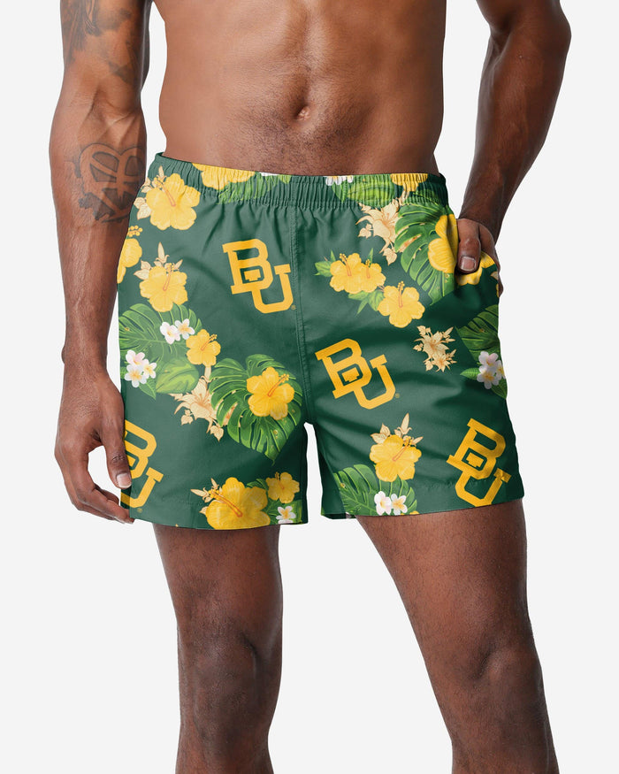 Baylor Bears Floral Swimming Trunks FOCO S - FOCO.com