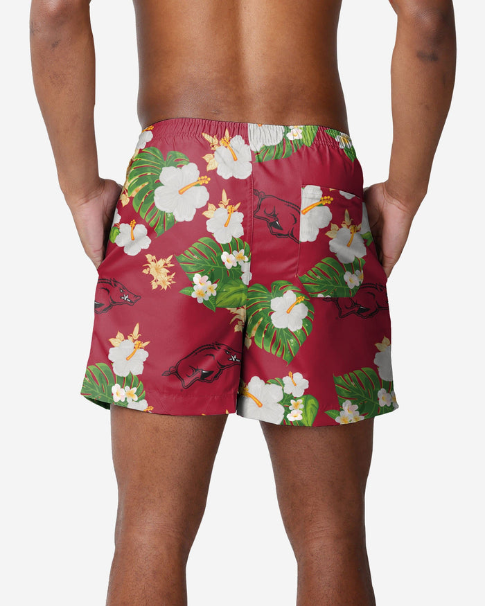 Arkansas Razorbacks Floral Swimming Trunks FOCO - FOCO.com