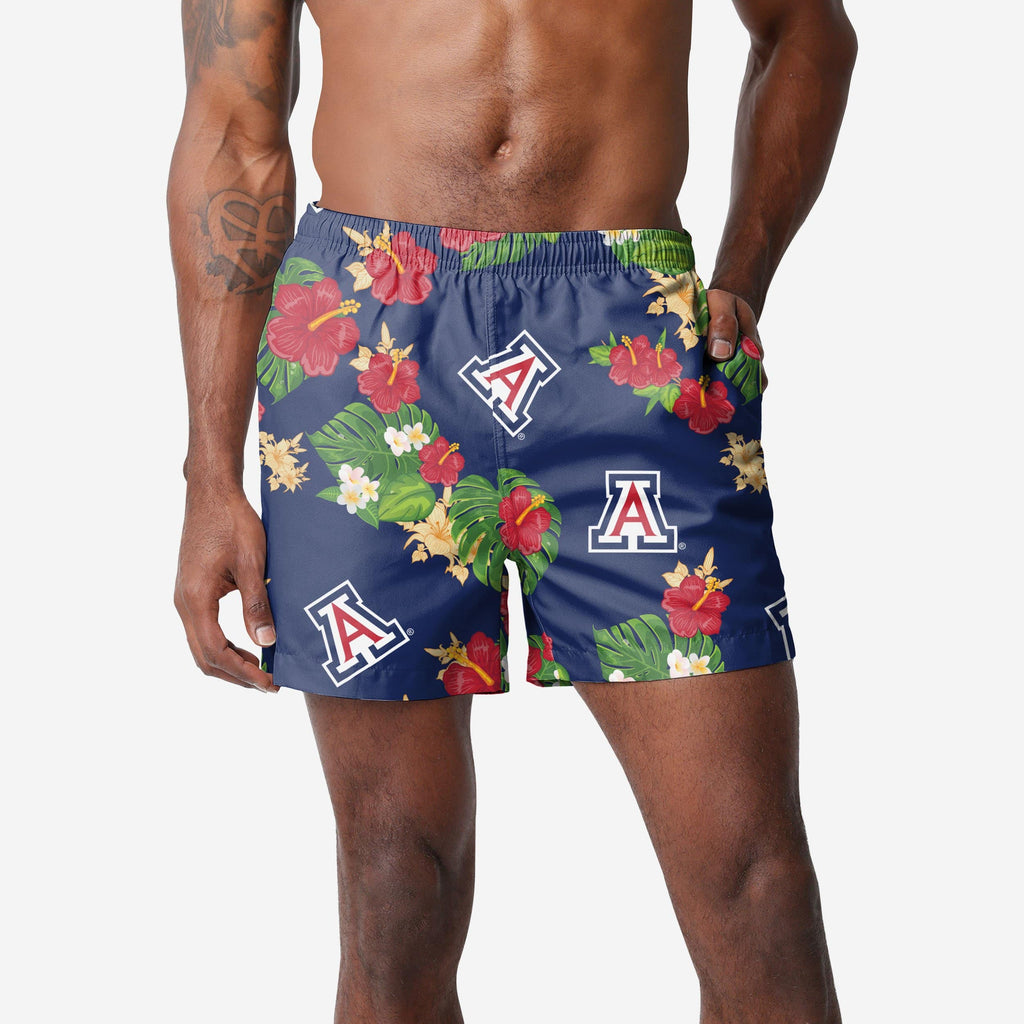 Arizona Wildcats Floral Swimming Trunks FOCO S - FOCO.com