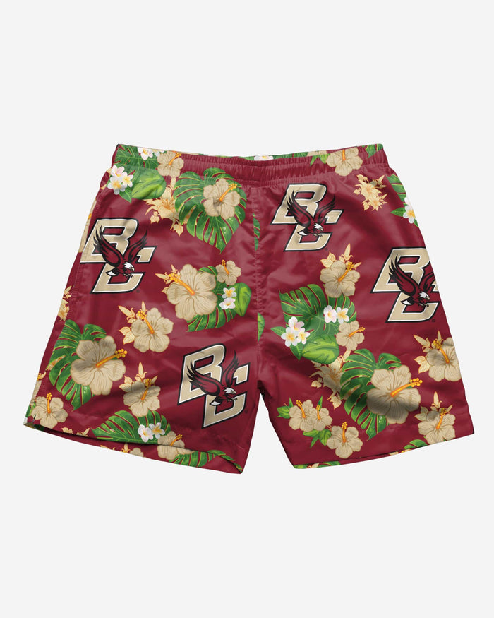 Boston College Eagles Floral Swimming Trunks FOCO - FOCO.com