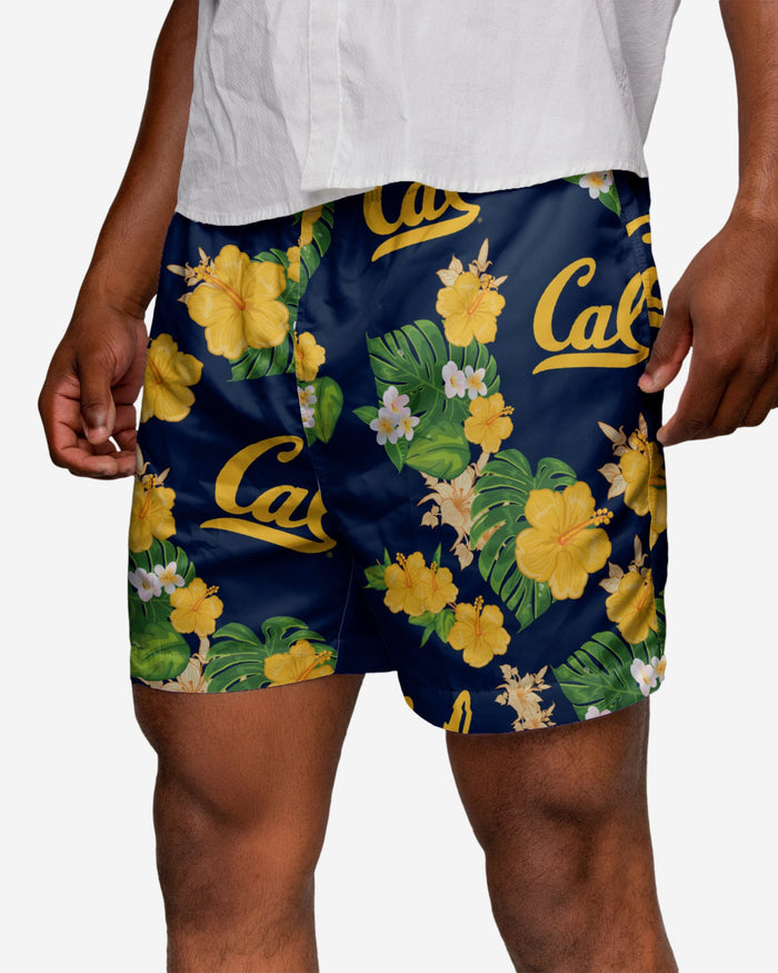 California Bears Floral Swimming Trunks FOCO S - FOCO.com