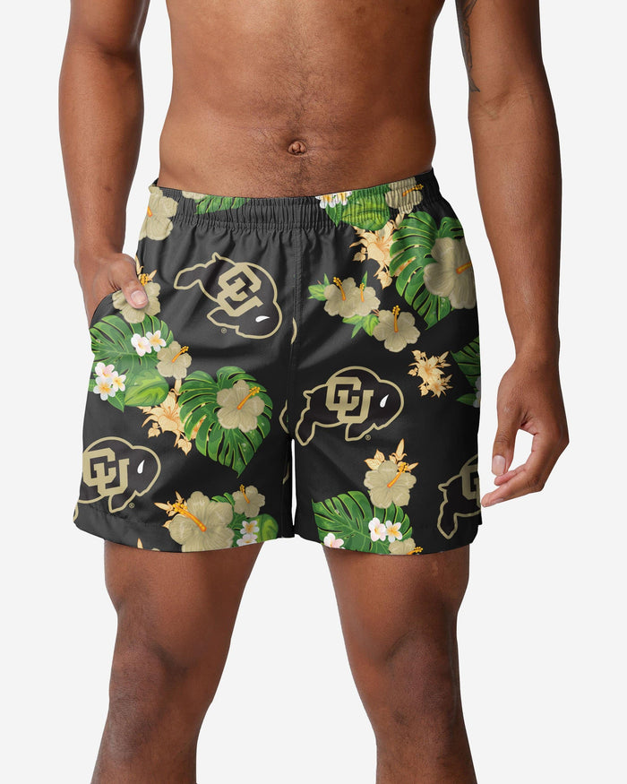 Colorado Buffaloes Floral Swimming Trunks FOCO S - FOCO.com