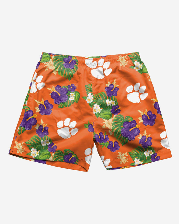 Clemson Tigers Floral Swimming Trunks FOCO - FOCO.com