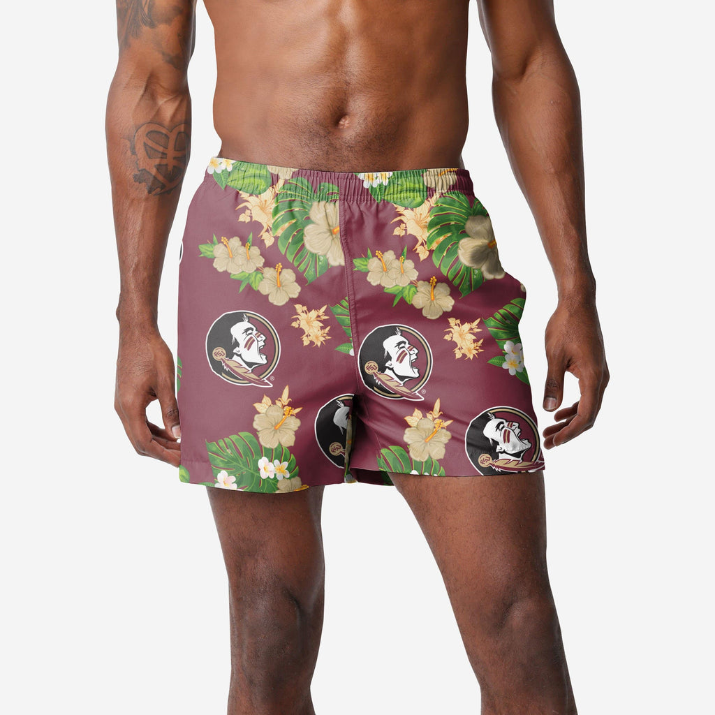 Florida State Seminoles Floral Swimming Trunks FOCO S - FOCO.com