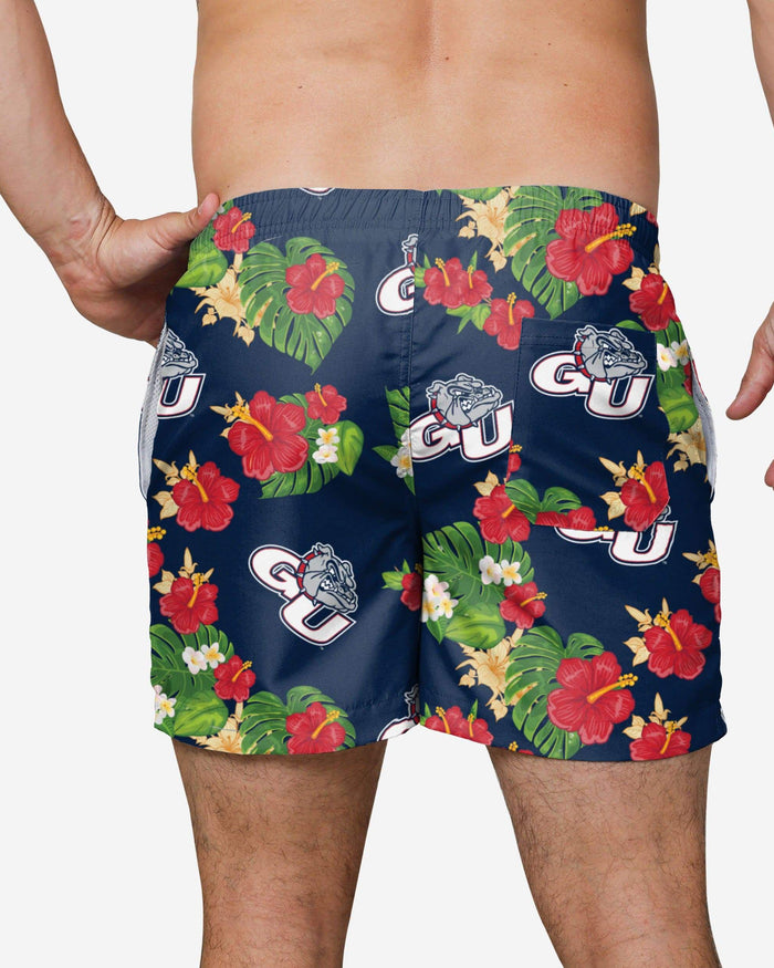 Gonzaga Bulldogs Floral Swimming Trunks FOCO - FOCO.com