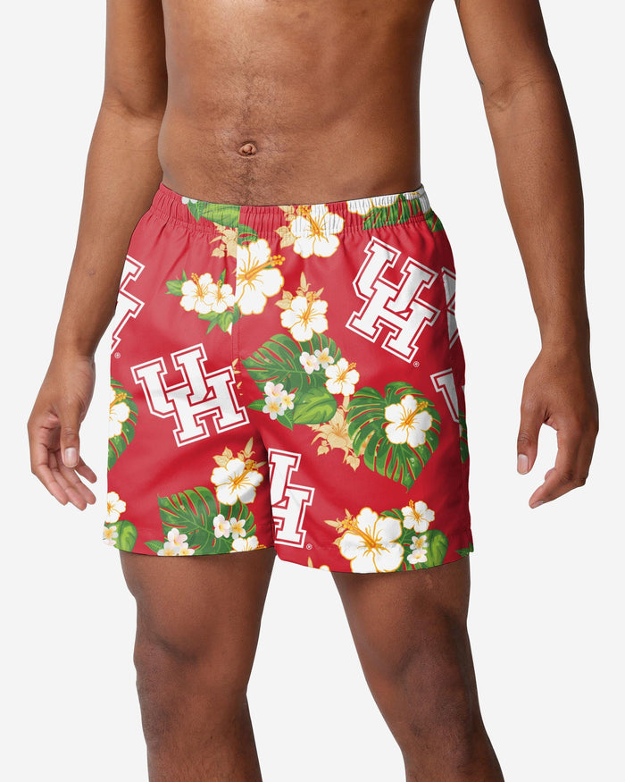 Houston Cougars Floral Swimming Trunks FOCO S - FOCO.com