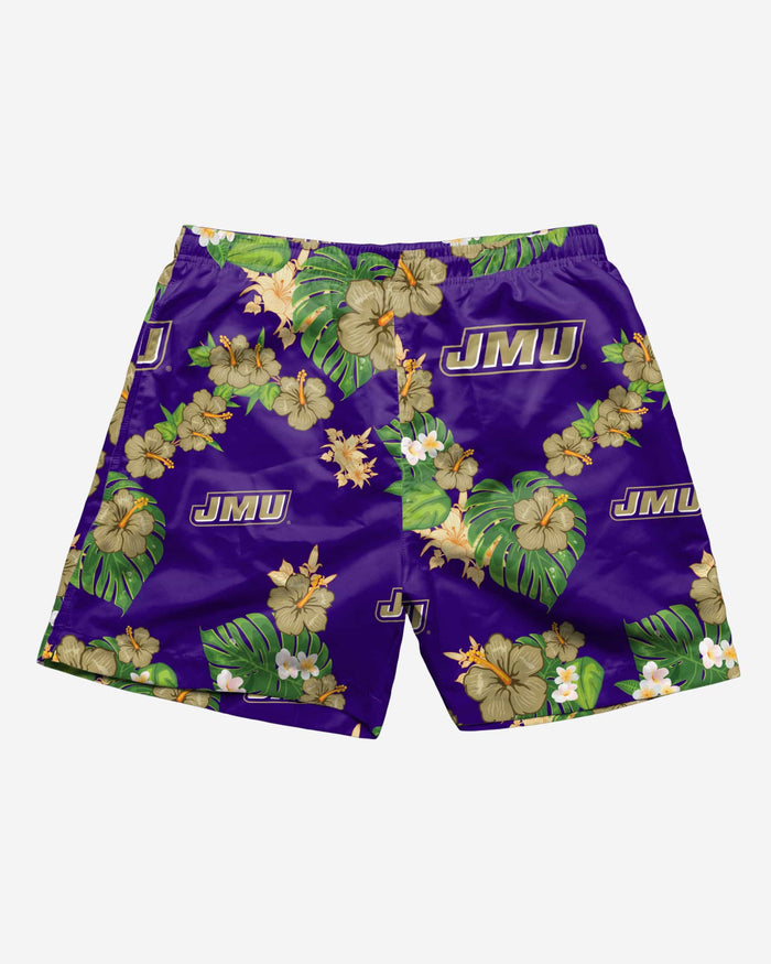 James Madison Dukes Floral Swimming Trunks FOCO - FOCO.com