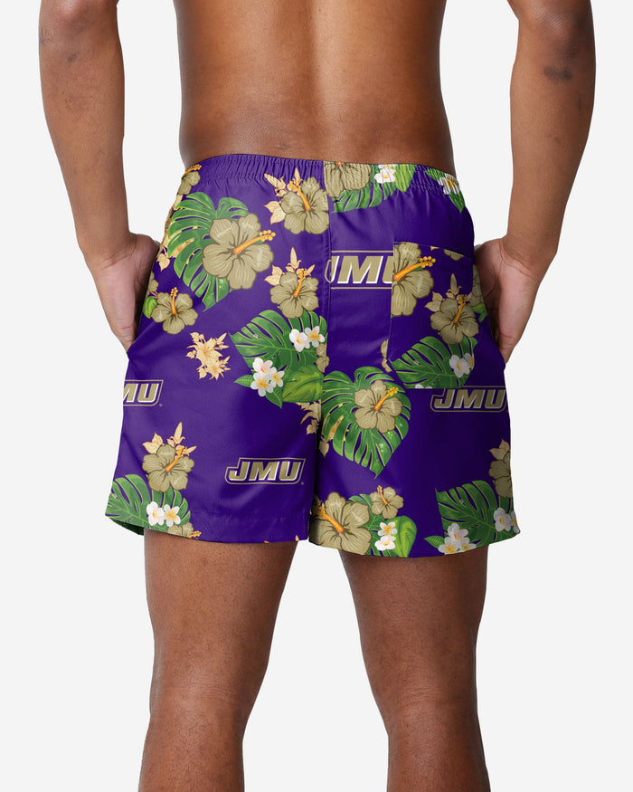 James Madison Dukes Floral Swimming Trunks FOCO - FOCO.com