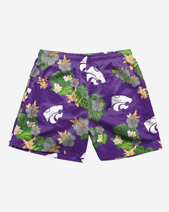 Kansas State Wildcats Original Floral Swimming Trunks FOCO - FOCO.com