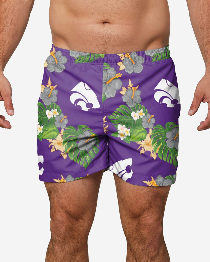 Kansas State Wildcats Original Floral Swimming Trunks FOCO S - FOCO.com