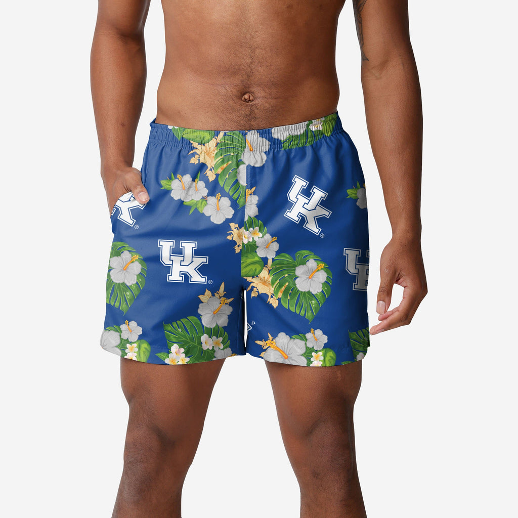 Kentucky Wildcats Floral Swimming Trunks FOCO S - FOCO.com