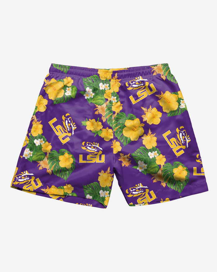 LSU Tigers Floral Swimming Trunks FOCO - FOCO.com