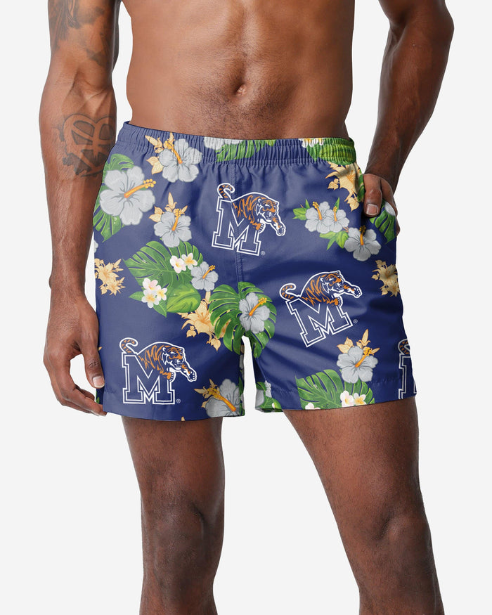 Memphis Tigers Floral Swimming Trunks FOCO S - FOCO.com