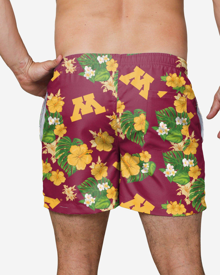 Minnesota Golden Gophers Floral Swimming Trunks FOCO - FOCO.com