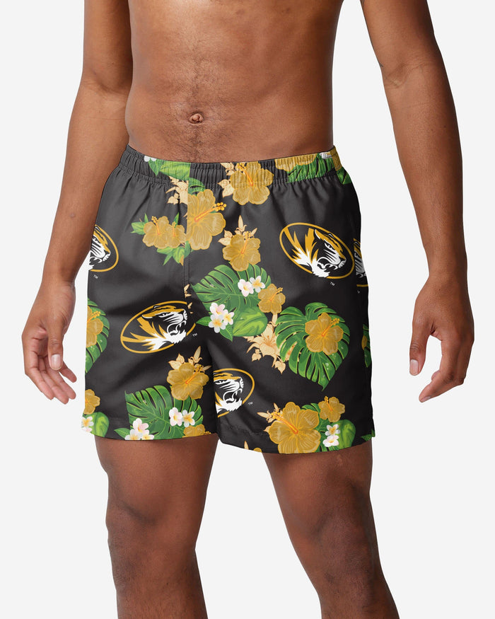 Missouri Tigers Floral Swimming Trunks FOCO S - FOCO.com