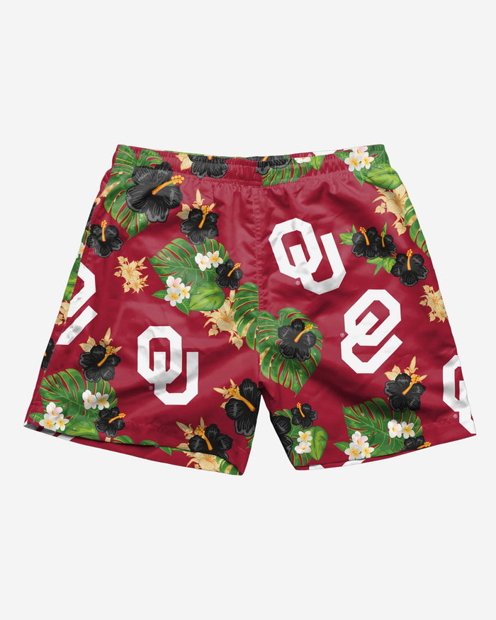 Oklahoma Sooners Floral Swimming Trunks FOCO - FOCO.com