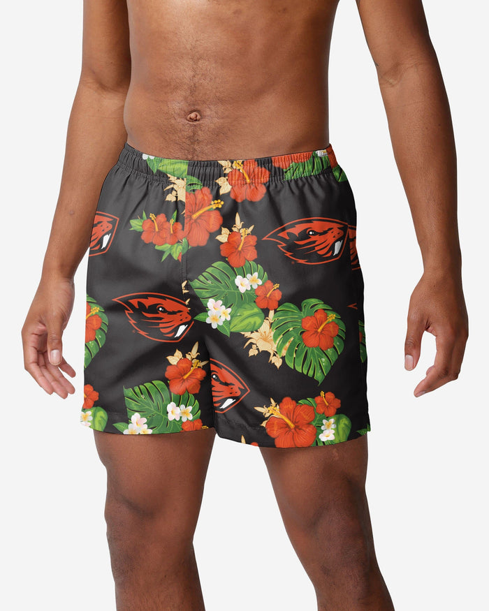 Oregon State Beavers Floral Swimming Trunks FOCO S - FOCO.com