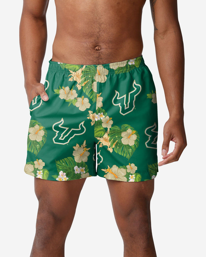 South Florida Bulls Floral Swimming Trunks FOCO S - FOCO.com