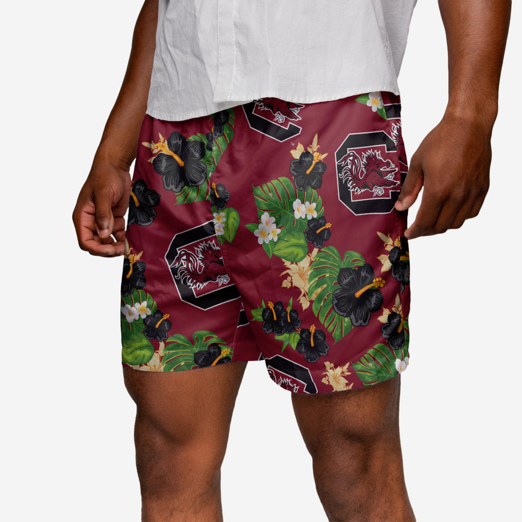 South Carolina Gamecocks Floral Swimming Trunks FOCO S - FOCO.com