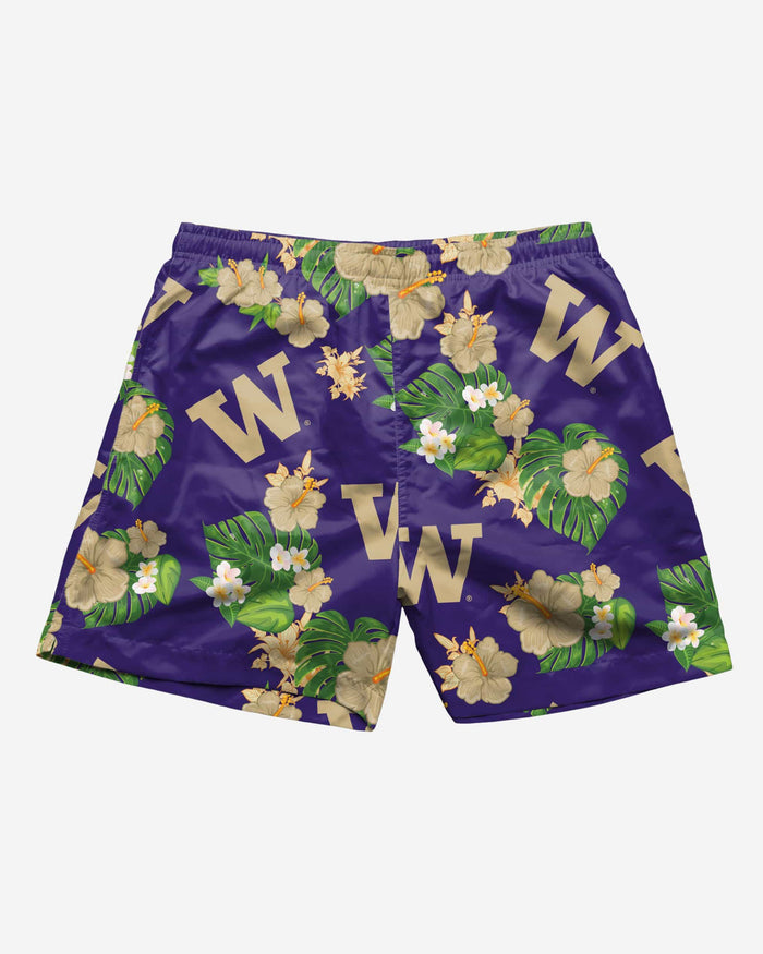 Washington Huskies Original Floral Swimming Trunks FOCO - FOCO.com