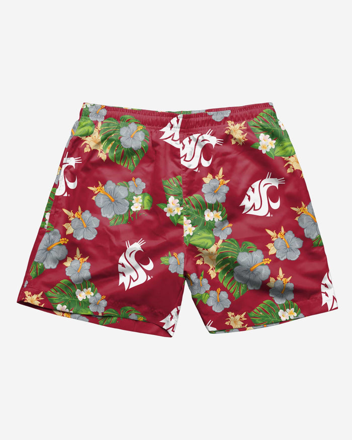 Washington State Cougars Floral Swimming Trunks FOCO - FOCO.com