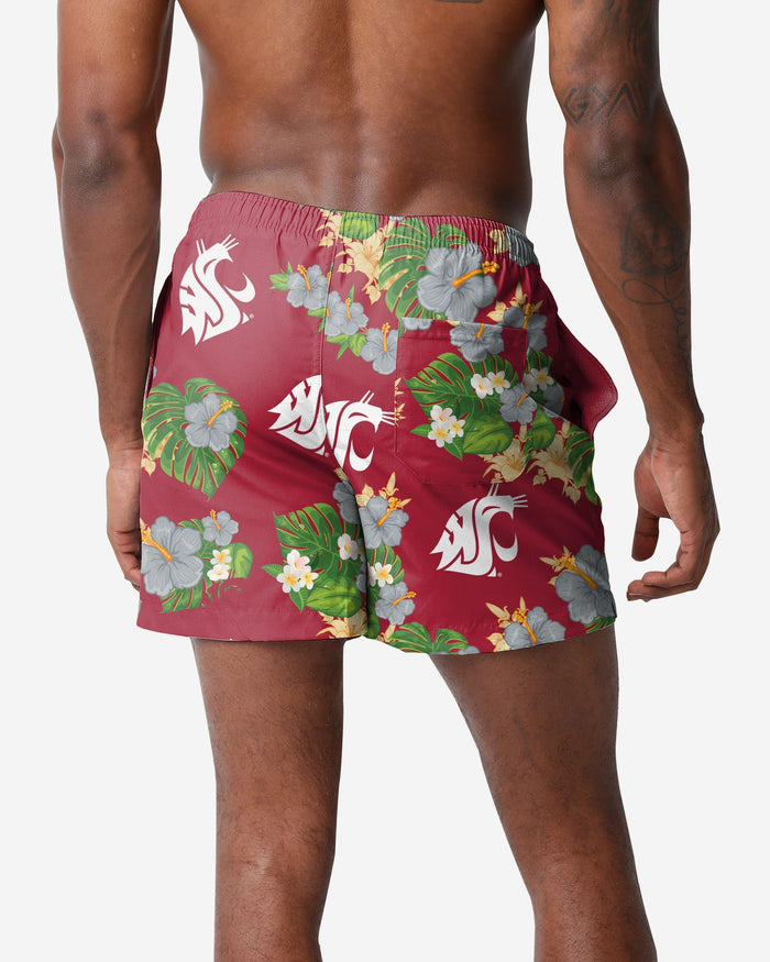 Washington State Cougars Floral Swimming Trunks FOCO - FOCO.com