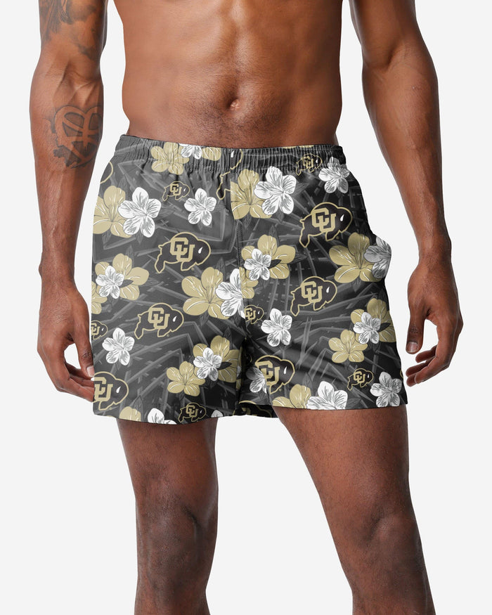 Colorado Buffaloes Hibiscus Swimming Trunks FOCO S - FOCO.com