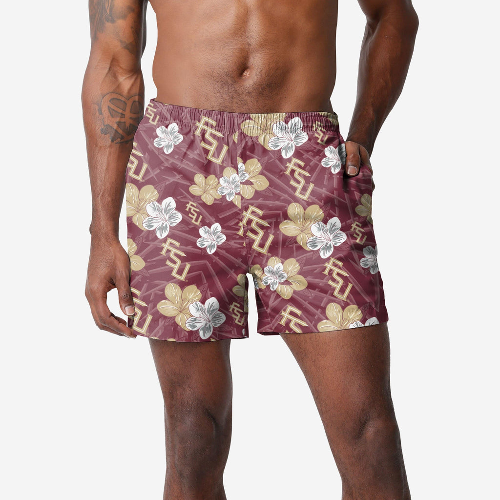 Florida State Seminoles Hibiscus Swimming Trunks FOCO S - FOCO.com