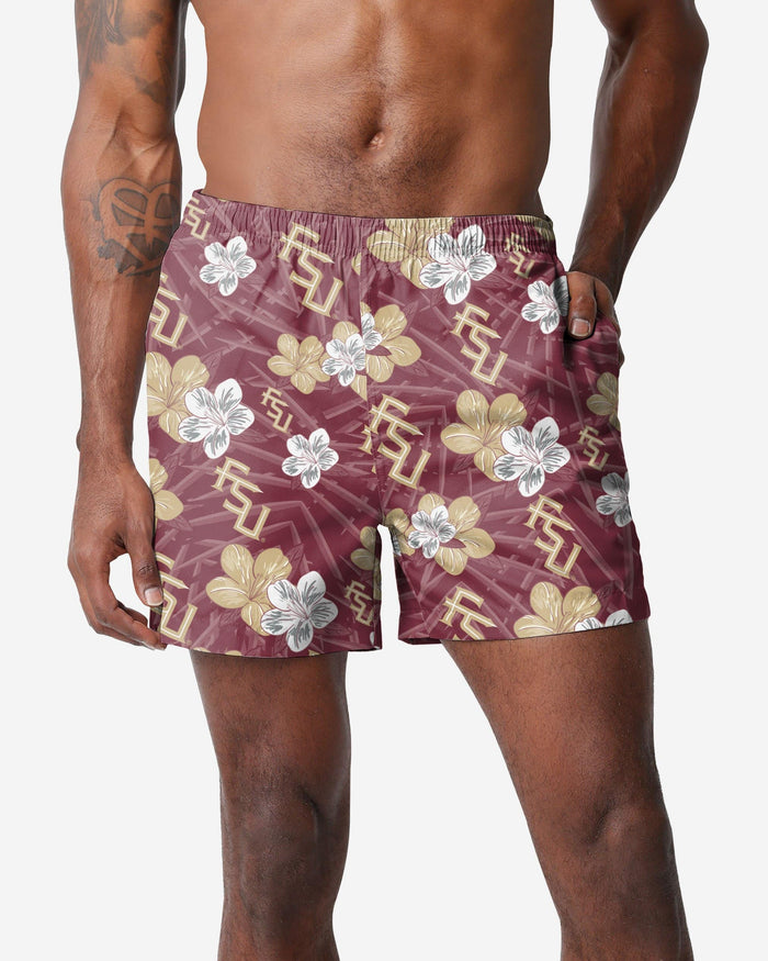 Florida State Seminoles Hibiscus Swimming Trunks FOCO S - FOCO.com