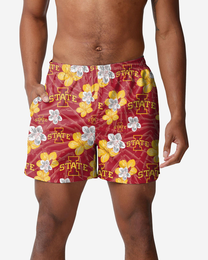 Iowa State Cyclones Hibiscus Swimming Trunks FOCO S - FOCO.com