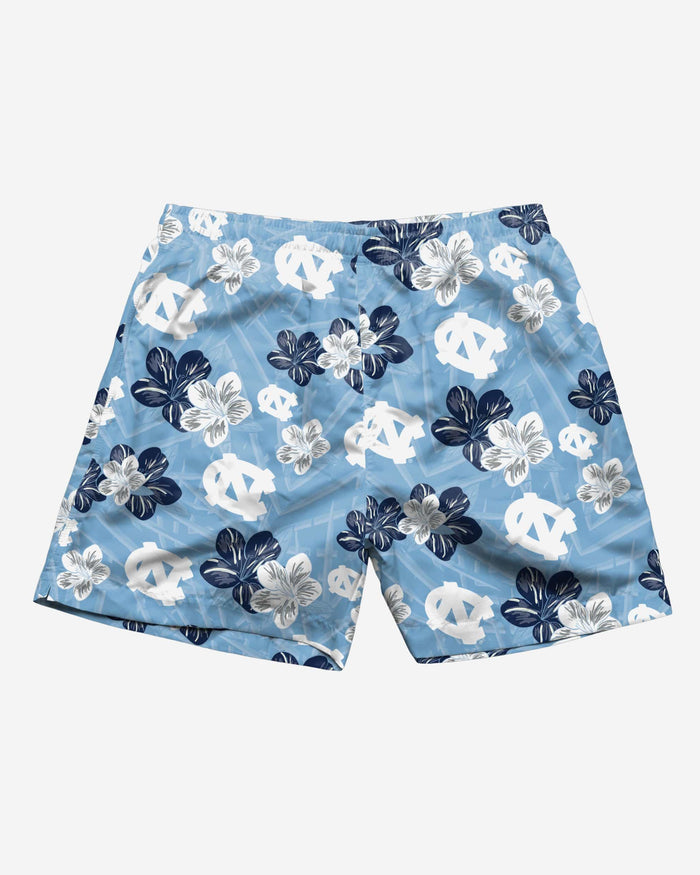 North Carolina Tar Heels Hibiscus Swimming Trunks FOCO - FOCO.com