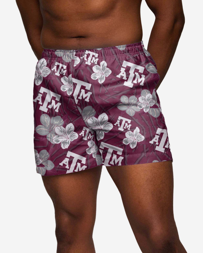 Texas A&M Aggies Hibiscus Swimming Trunks FOCO S - FOCO.com