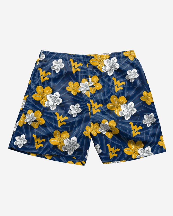 West Virginia Mountaineers Hibiscus Swimming Trunks FOCO - FOCO.com