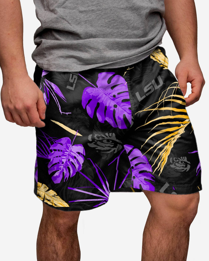 LSU Tigers Neon Palm Shorts FOCO S - FOCO.com