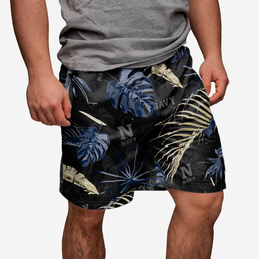 Navy Midshipmen Neon Palm Shorts FOCO S - FOCO.com