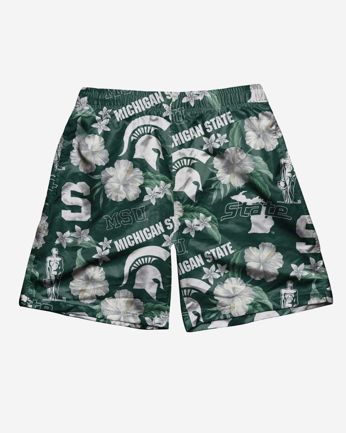 Michigan State Spartans City Style Swimming Trunks FOCO - FOCO.com
