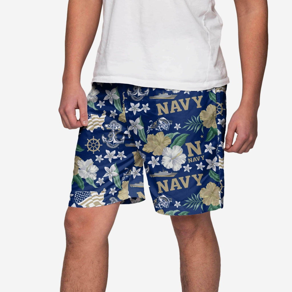Navy Midshipmen City Style Swimming Trunks FOCO S - FOCO.com