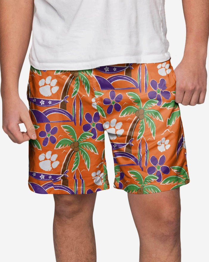 Clemson Tigers Tropical Swimming Trunks FOCO S - FOCO.com