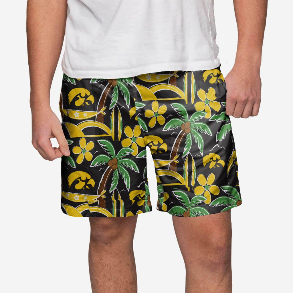 Iowa Hawkeyes Tropical Swimming Trunks FOCO S - FOCO.com