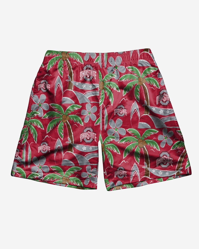 Ohio State Buckeyes Tropical Swimming Trunks FOCO - FOCO.com