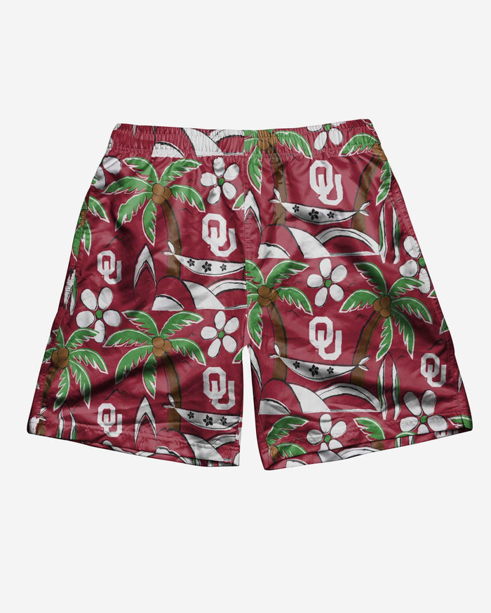 Oklahoma Sooners Tropical Swimming Trunks FOCO - FOCO.com