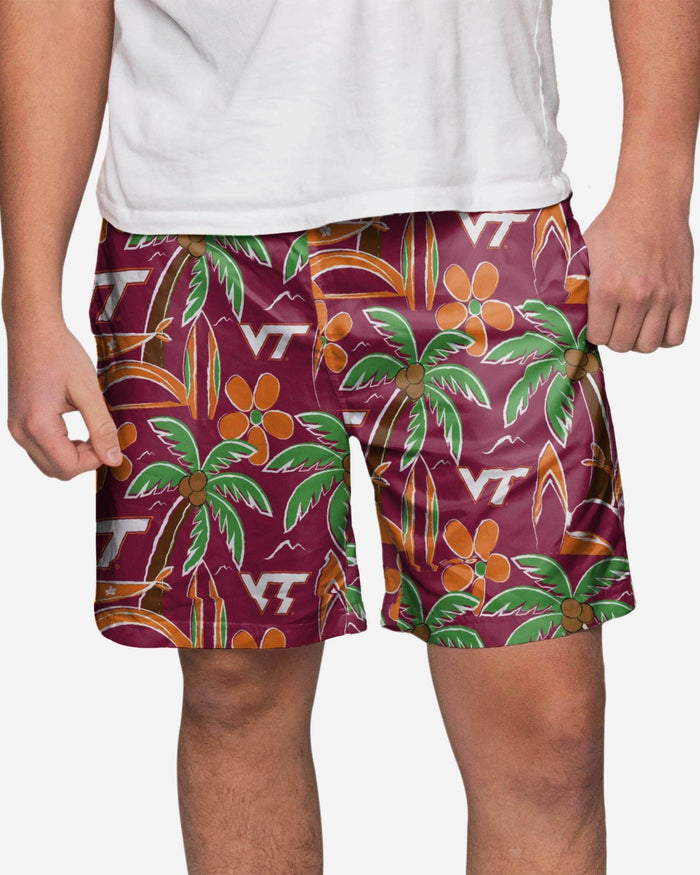 Virginia Tech Hokies Tropical Swimming Trunks FOCO S - FOCO.com