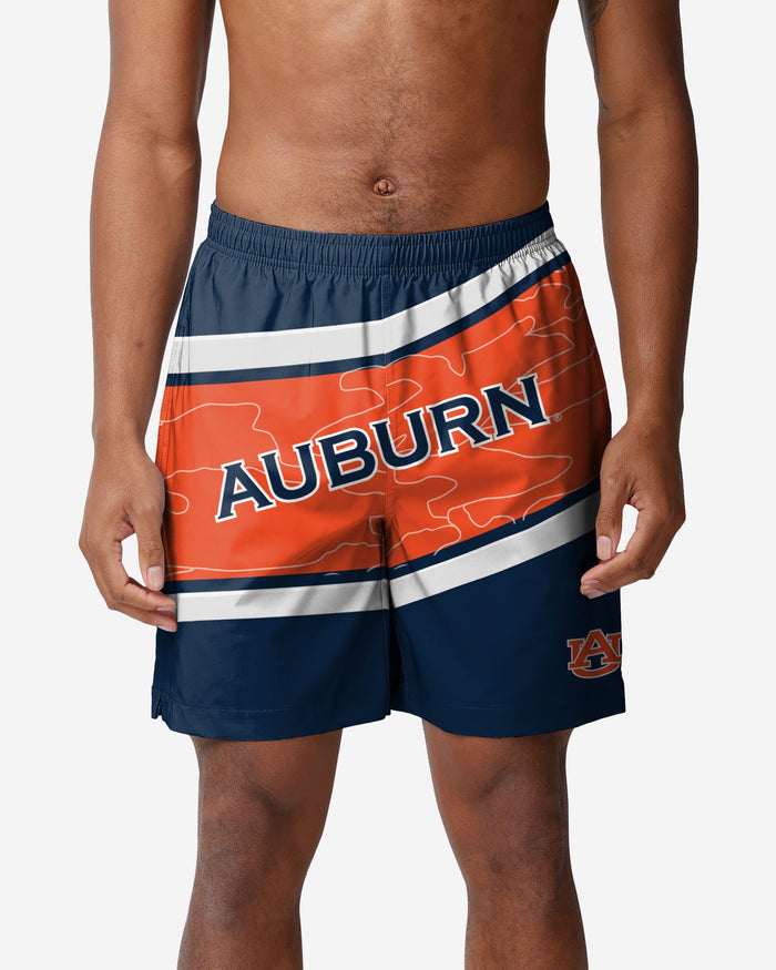 Auburn Tigers Big Wordmark Swimming Trunks FOCO S - FOCO.com