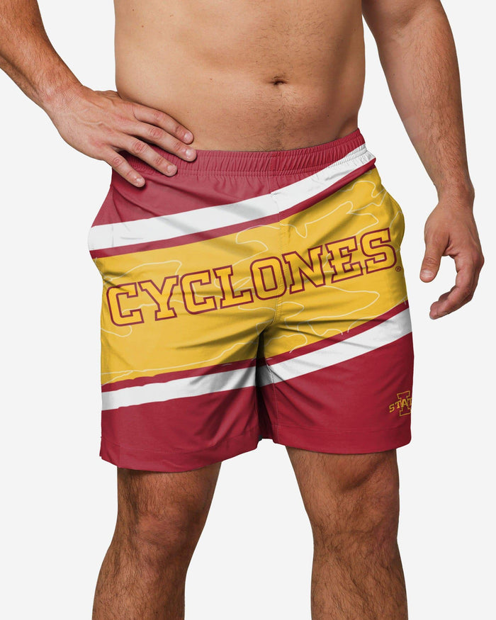 Iowa State Cyclones Big Wordmark Swimming Trunks FOCO - FOCO.com