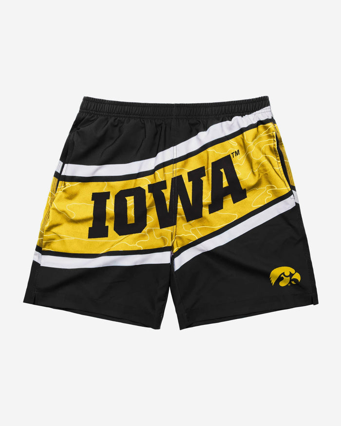 Iowa Hawkeyes Big Wordmark Swimming Trunks FOCO - FOCO.com