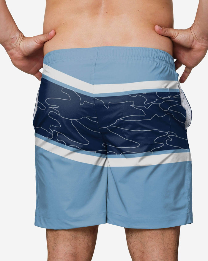 North Carolina Tar Heels Big Wordmark Swimming Trunks FOCO - FOCO.com