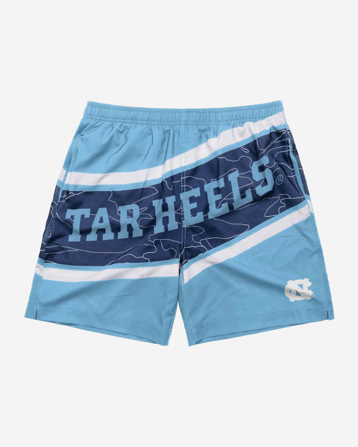 North Carolina Tar Heels Big Wordmark Swimming Trunks FOCO - FOCO.com